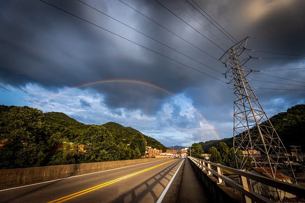 rainbow over logan highway
