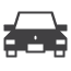 Small auto insurance icon of a car