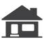 small home insurance icon of a house
